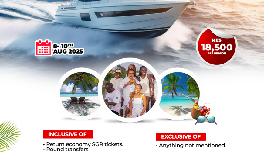 Mombasa Raha Xclusive Yacht Party 8th – 10th Aug 2025