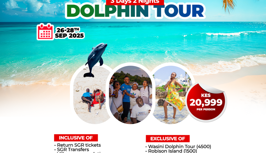 Diani Dolphin Tour 26th – 28th Sept 2025